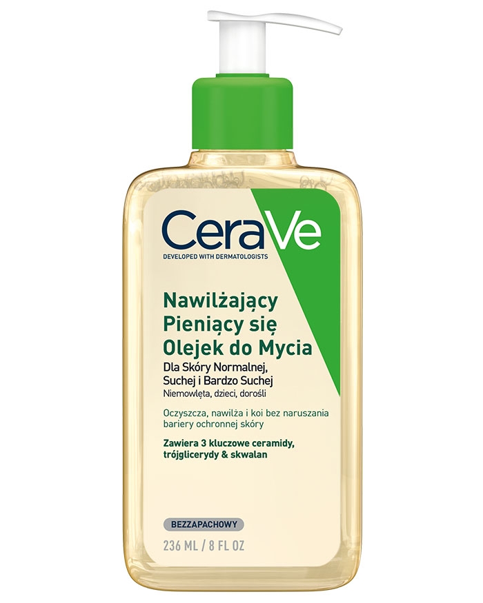 CeraVe Nawilżający Pieniący się Olejek do Mycia bardzo suchej skóry